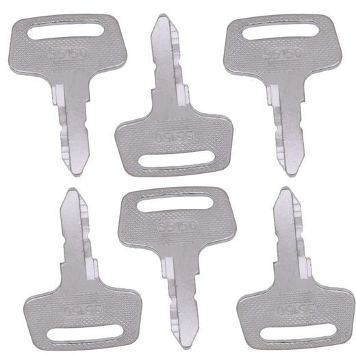 5Pcs Ignition Key 18510-63720 for Kubota Tractor M4900 M5700 M6800 M8200 M9000 - KUDUPARTS