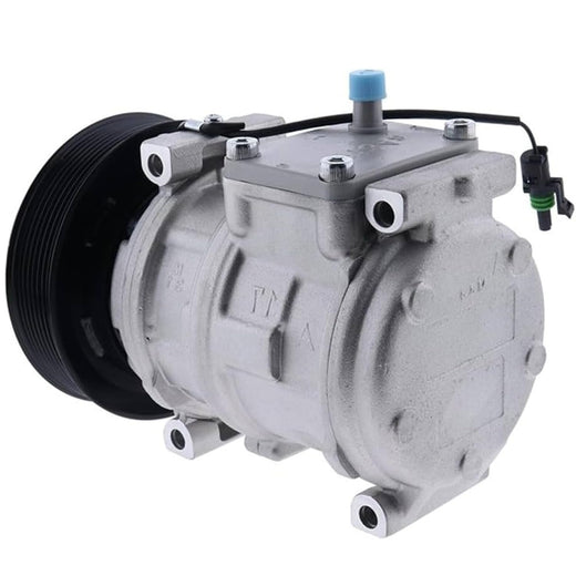 10PA17C A/C Compressor AT226273 for John Deere Loader 444H 524K 544H 544K 644J 644H 724K 744K 844K Type-2 - KUDUPARTS