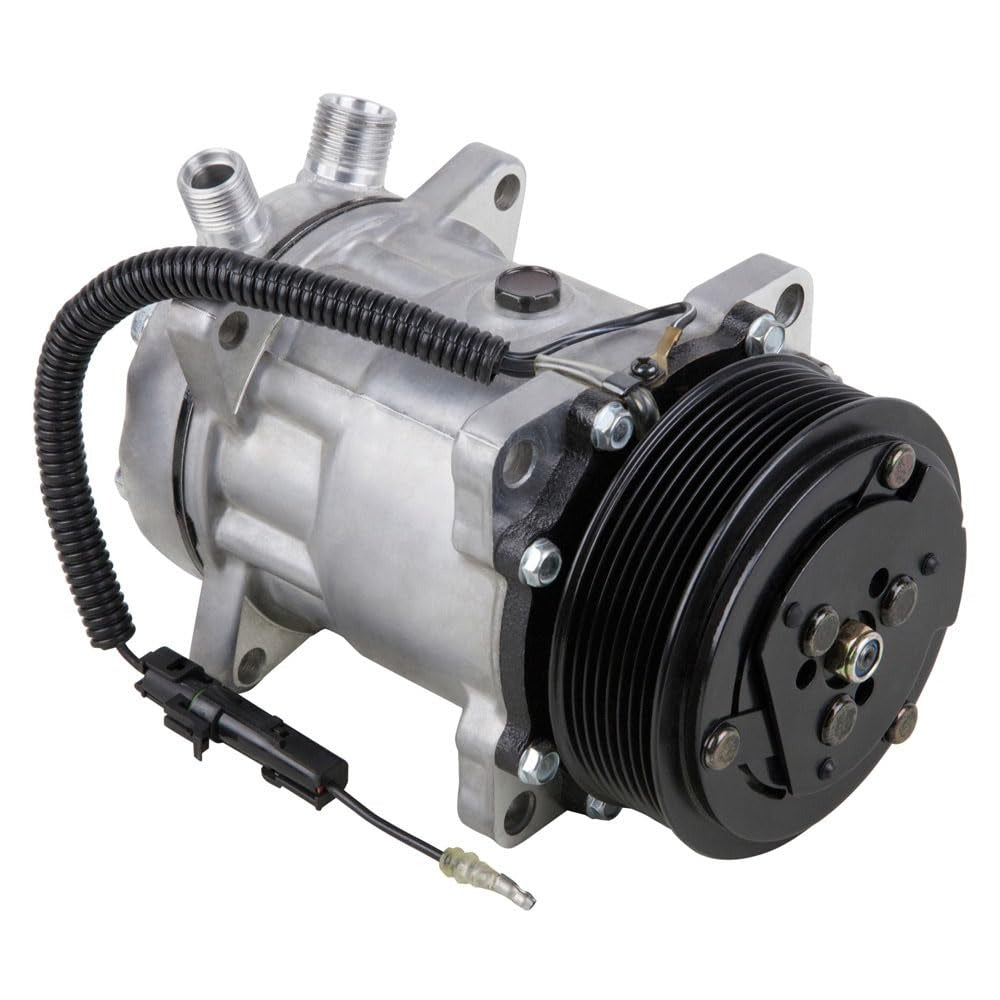 SD5H11 A/C Compressor 6372 84321961 47741862 for CASE Loader TR340 TV380 SV250 SV280 SV300 TR270 SV340 TR310 TR320 SR200 SR210 SR220 SR240 SR250 SR270 - KUDUPARTS