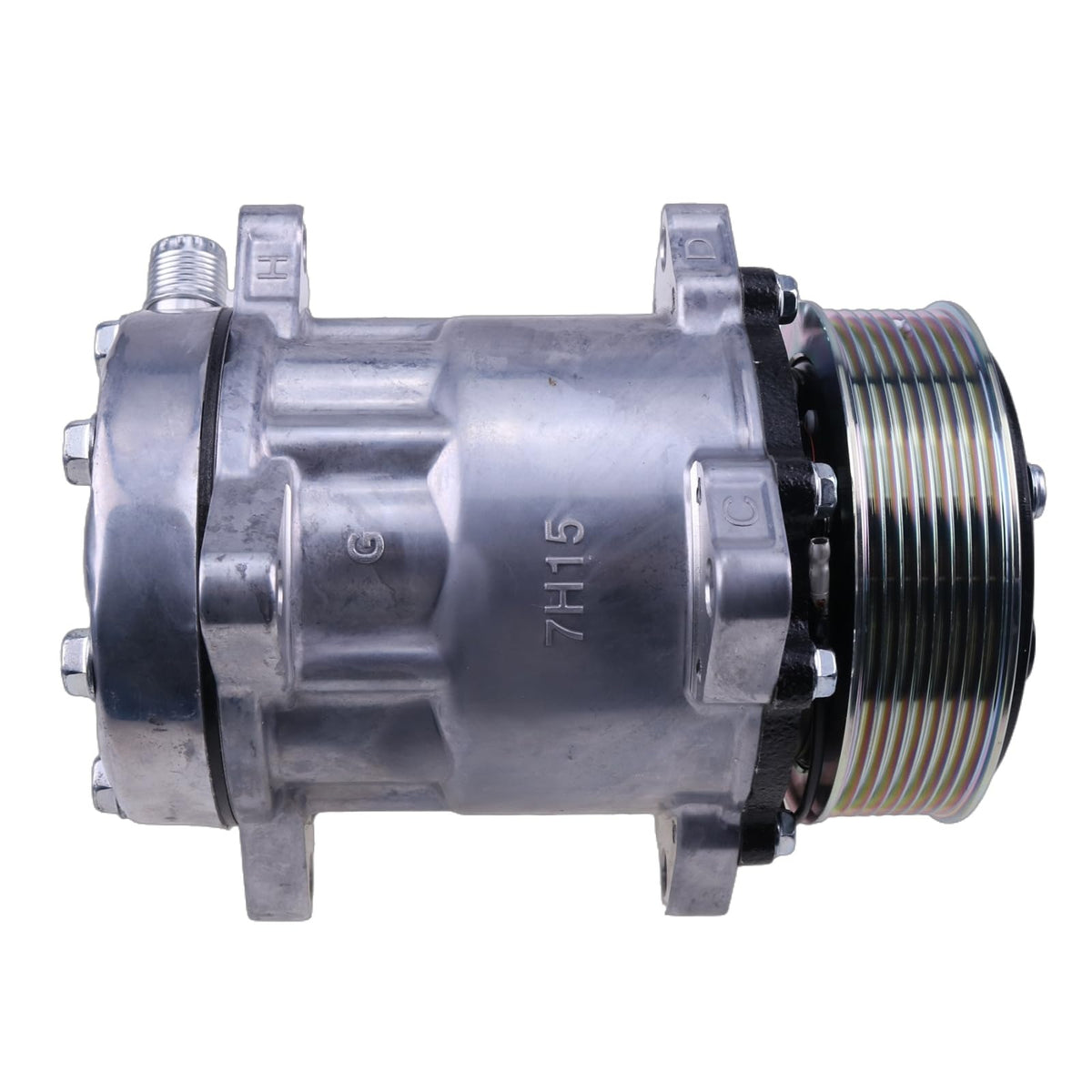 SD7H15 A/C Compressor 82016158 for CASE Tractor MXM120 MXM130 MXM140 MXM155 MXM175 MXM190 - KUDUPARTS