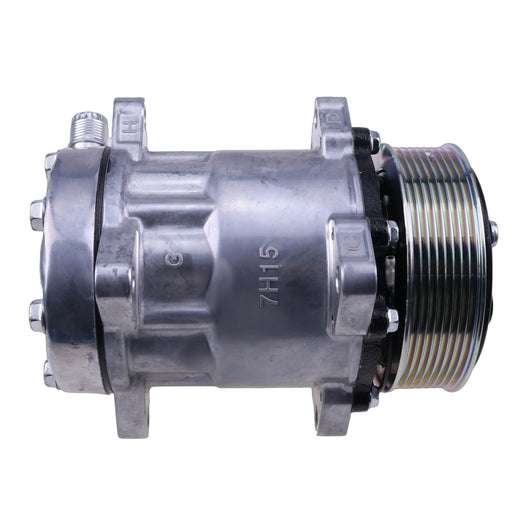 SD7H15 A/C Compressor 82016158 for CASE Tractor MXM120 MXM130 MXM140 MXM155 MXM175 MXM190 - KUDUPARTS