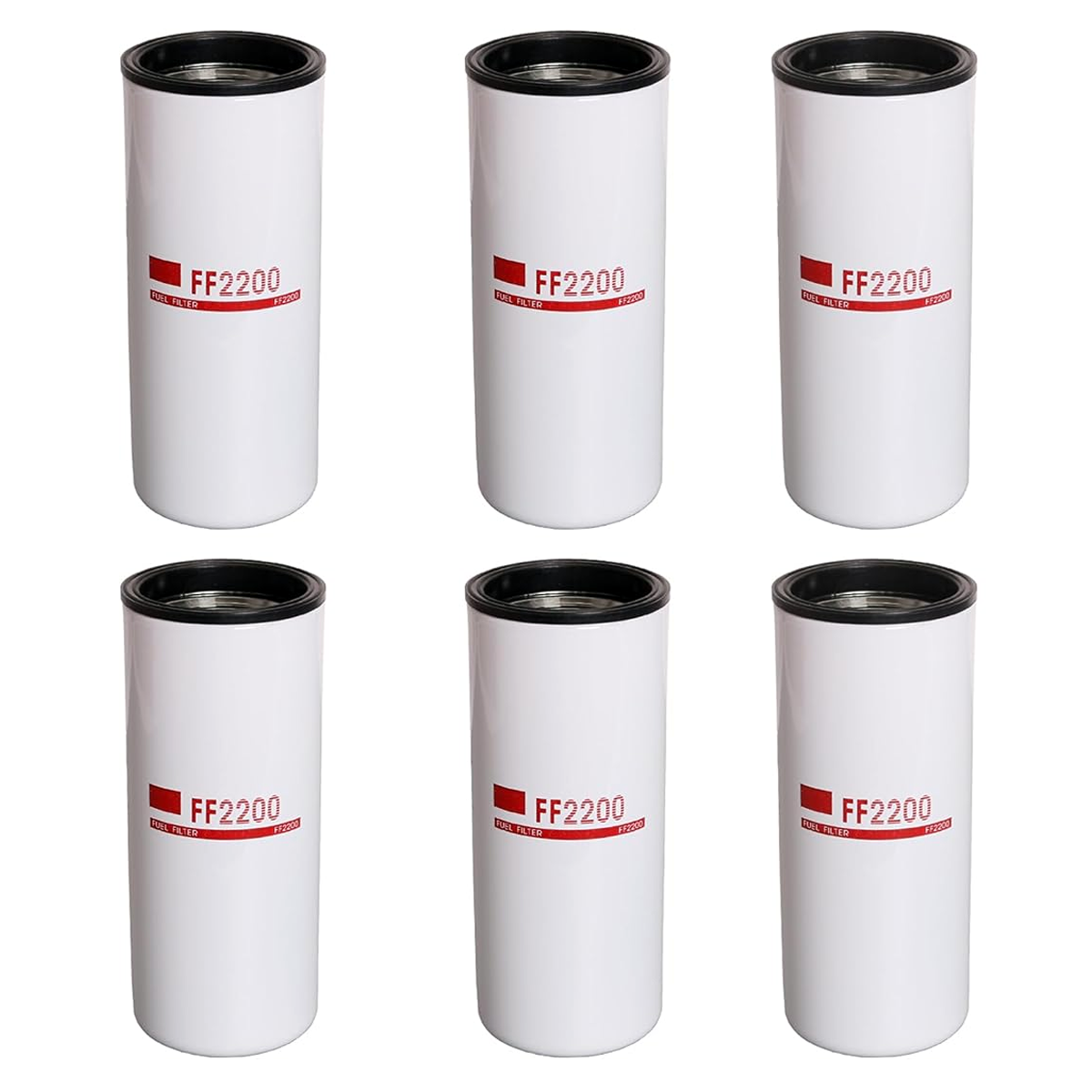 6Pcs Fuel Filter for Fleetguard FF2200 Cummins 4088272 - KUDUPARTS