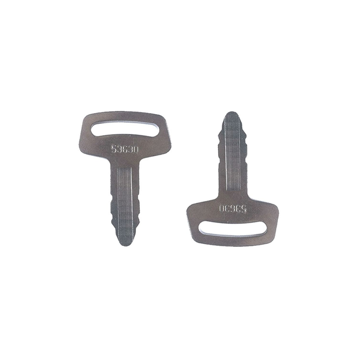 6 Pcs Ignition Keys RC101-53630 for Kubota K008 K008-3 KH101 KH151 KH170 Excavator - KUDUPARTS