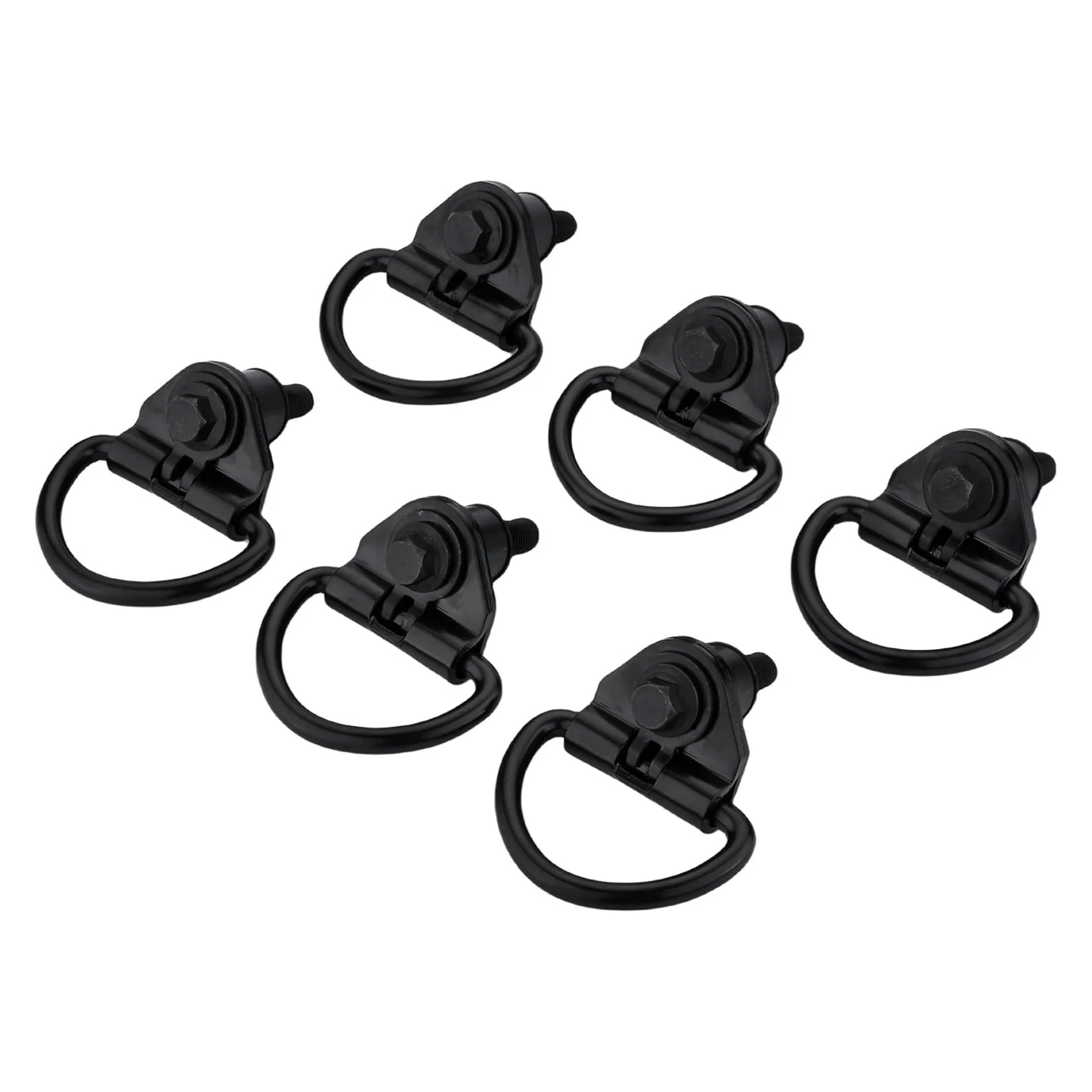 6 Pieces Black Steel Rear Cargo D-Hook BK21V550A74AD V550A74-AD for Ford Transit 150 250 350 350 015-2024