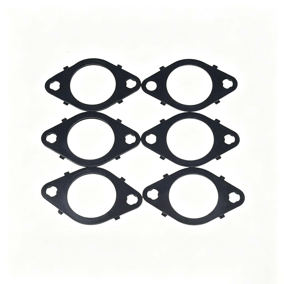 6 Pieces Mainfold Gasket 3937479 3943191 for Cummins Engine 6B5.9 ISC ISL9 QSB3.3 QSB4.5 Hyundai 180D-7E HL770-7 HL770-9 R320LC-7A R360LC-7