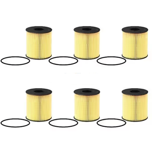 6 Pieces Oil Filter 11427557012 for MINI Vehicle 2007-2015 Cooper 2011-2016 Cooper Countryman - KUDUPARTS