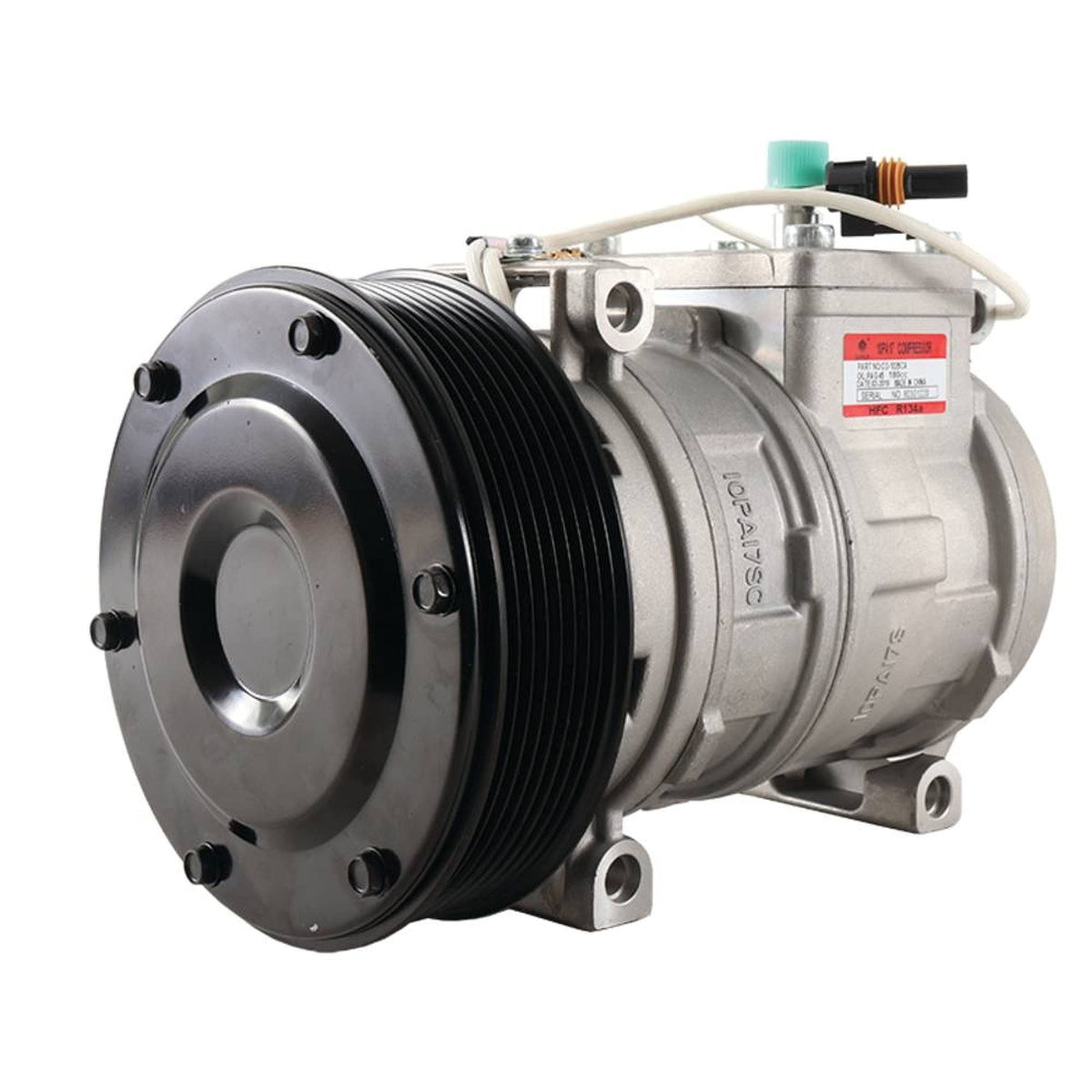 10PA17C A/C Compressor RE46609 for John Deere Engine 4045 6068 Tractor 5210 5520 5725 6403 6603 7630 7930 5520N 6100D 8100T 8400T Type-1 - KUDUPARTS