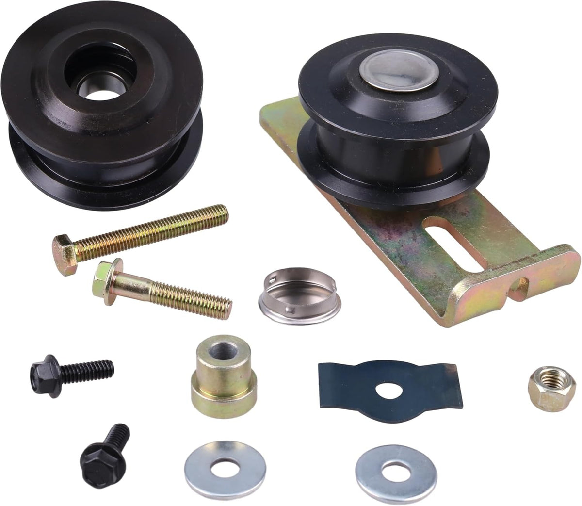 Pulleys and Idler Kit 131-4506 131-4509 for Exmark Commercial 30 Walk-Behind ECS180CKA30000 ECX180CKA3000 ECX200CKC3000 - KUDUPARTS