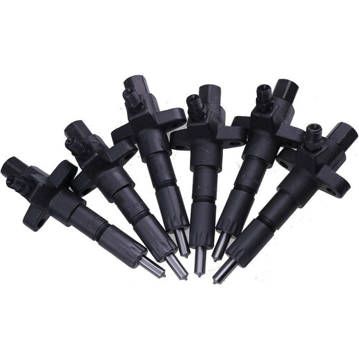 6 PCS Fuel Injector 1-15300250-2 for Isuzu Engine 6BD1 6BG1 Hitachi Excavator EX200-2 EX200-3 - KUDUPARTS