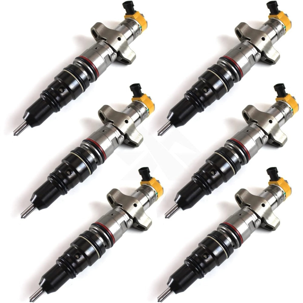 6 Pcs Fuel Injector 10R-7221 for Caterpillar CAT Engine C9 - KUDUPARTS