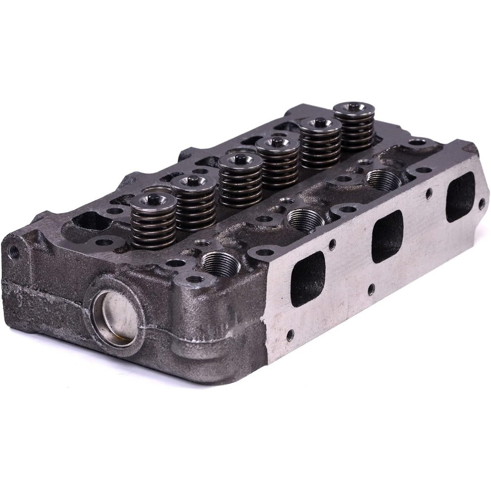 D722 Complete Cylinder Head With Valves for Kubota D722 D722EBH D722E Engine K008 K008-3 Excavator ZD18 Zero Turn Mower B7300HSD B7400HSD BX1800D BX1850D BX1860D Tractor (Ship to US Only)