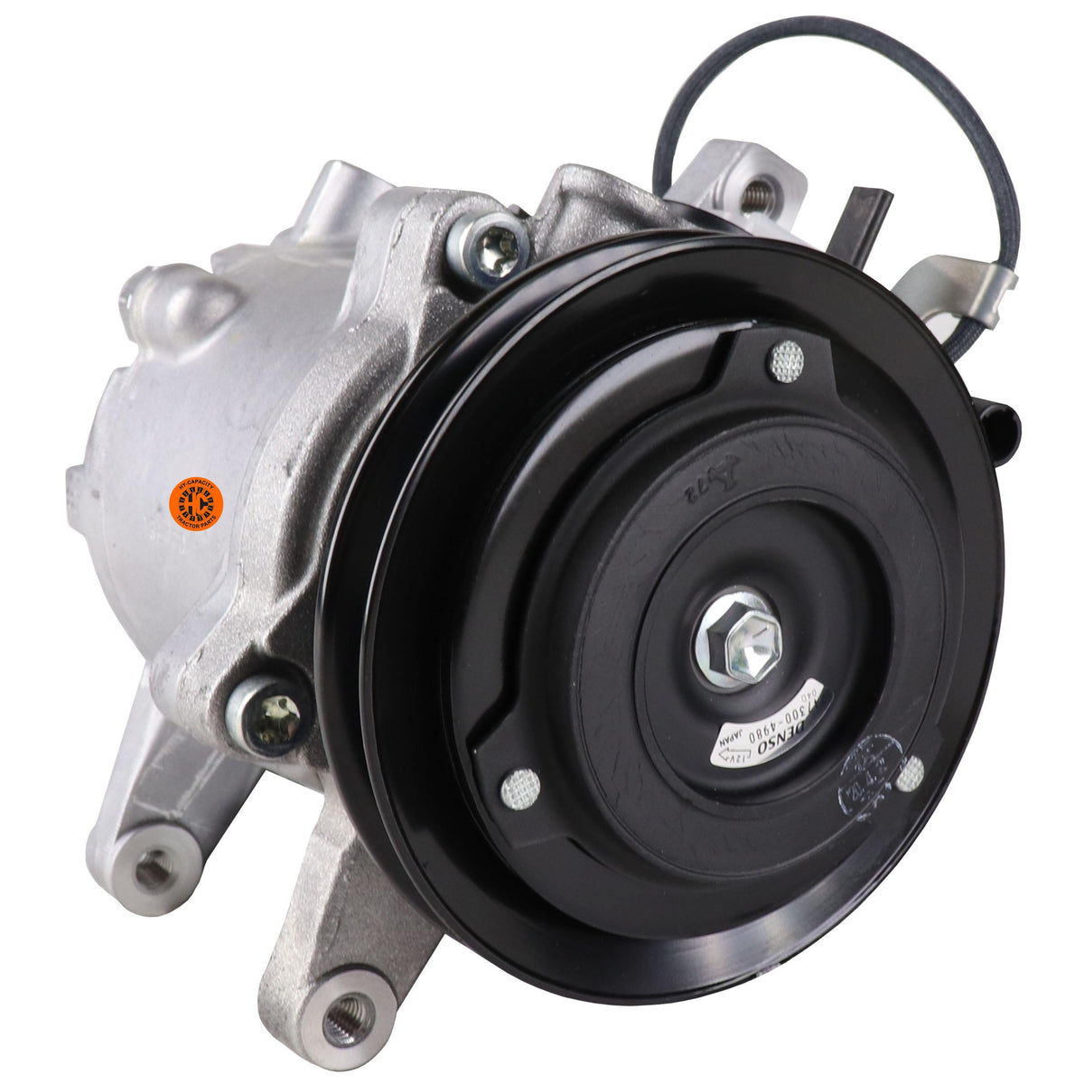 Doowon DV9 A/C Compressor with Single Groove 12 Volt Clutch TE16-0023A for Kioti Tractor - KUDUPARTS