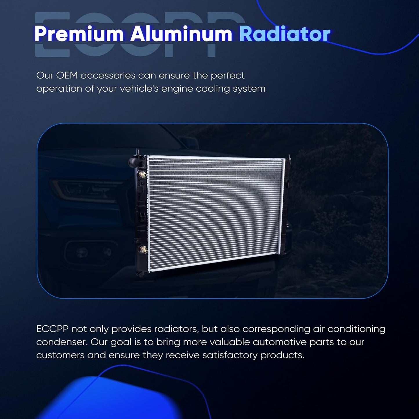 2768 Aluminum Radiator for 2002-2006 for Mazda for MPV 3.0L Automatic Transmission Automotive Replacement Engine Radiators Replace# AJ5115200B, MA3010197 Car Parts