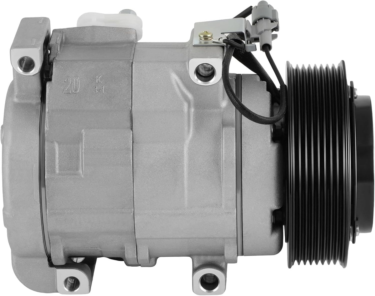 A/C Compressor with Clutch - Compatible with Toyota Tundra 5.7L (2007-2021) & 4.6L (2010-2019) - KUDUPARTS