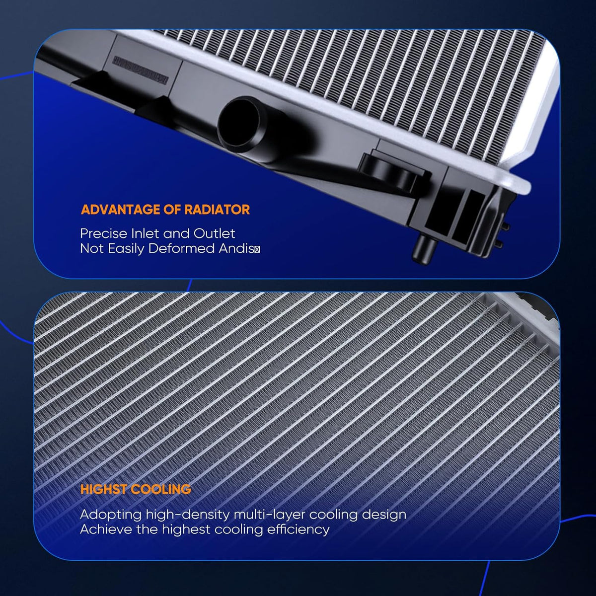 2890 Engine Coolant Radiator Compatible with Scion xD 1.8L 2008-2014 & Toyota Yaris 1.5L 2007-2019 - KUDUPARTS