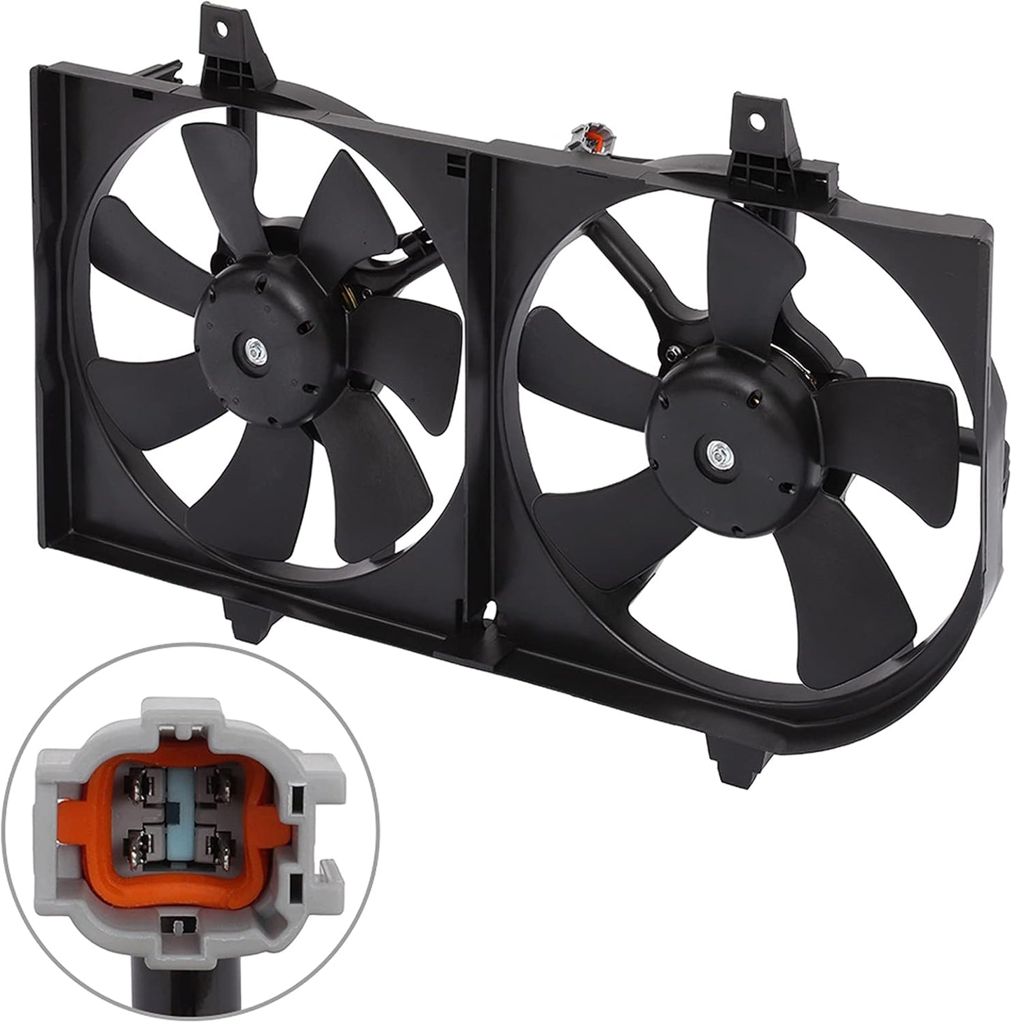 Radiator Cooling Fan Assembly Compatible with 2000-2001 for Nissan Sentra,Engine Cooling Fan Automotive Replacement 620730,674-59684,NI3115123,620-424,620424,214814Z320,214814Z322
