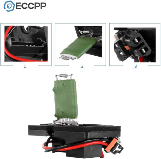 Heater Blower Motor Fan Resistor Air Conditioning Replacement Parts fit for 1997-2005 for Buick Century /1997-2004 for Buick Regal /1997-2002 for Chevrolet Corvette - KUDUPARTS