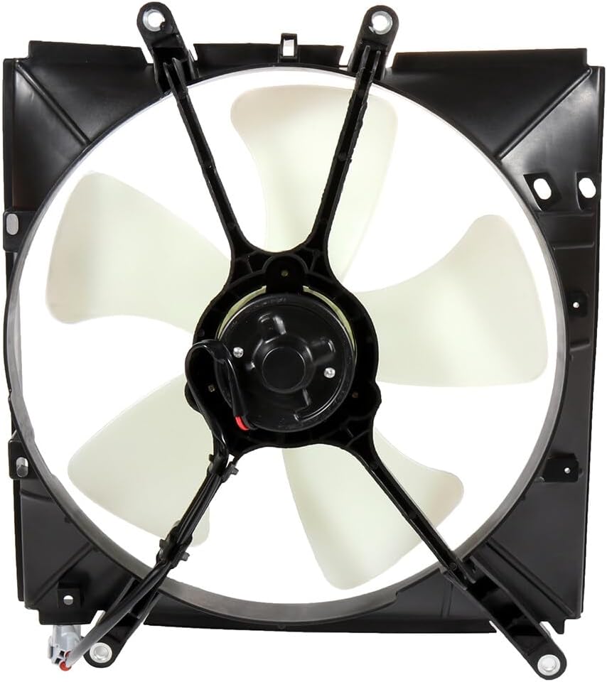 Radiator Cooling Fan Assembly Compatible with 1993-1997 for Geo Prizm/for Toyota Corolla,Replace 620-500,600150,75242,FA70070,1636102050,1636111020,1636302040,1636374020,1671102050 - KUDUPARTS