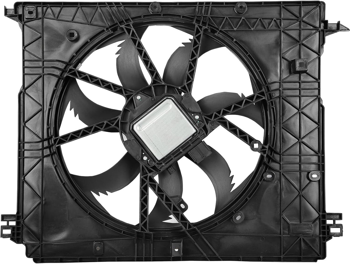 Radiator Cooling Fan Assembly Compatible with 2020-2022 Toyota Highlander Hybrid (LE, Limited, Platinum, XLE) - Engine Cooling Fan Replacement 624980 - KUDUPARTS