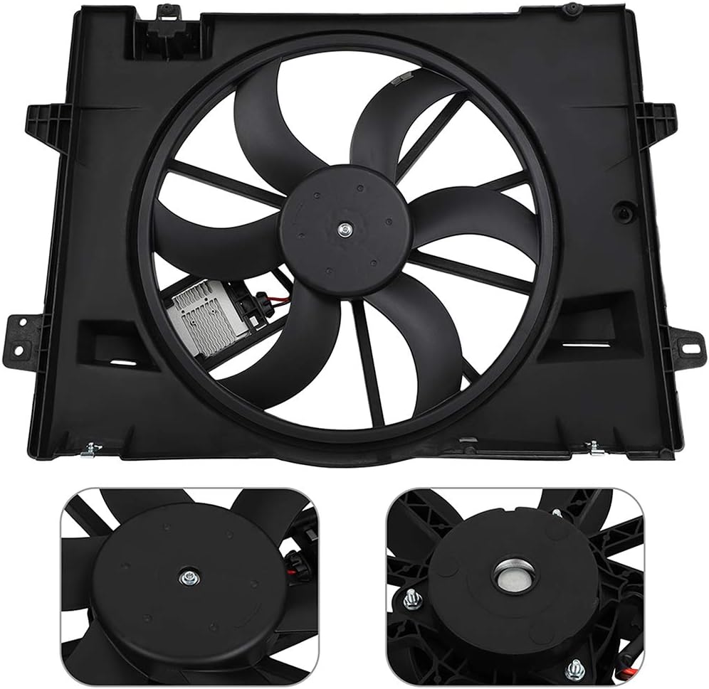 Radiator Cooling Fan Assembly Compatible with 2006-2011 for Ford Crown Victoria/for Lincoln Town Car/for Mercury Grand Marquis,Replace 620-119,621380CU,FO3115178,621-353,FA70841,CF15005 - KUDUPARTS