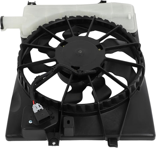 4519 Cooling Fan Assembly A/C Condenser for 2014-2016 Hyundai Elantra, 2014 Elantra Coupe, 2016-2017 Elantra GT, 2015-2016 Kia Forte - KUDUPARTS