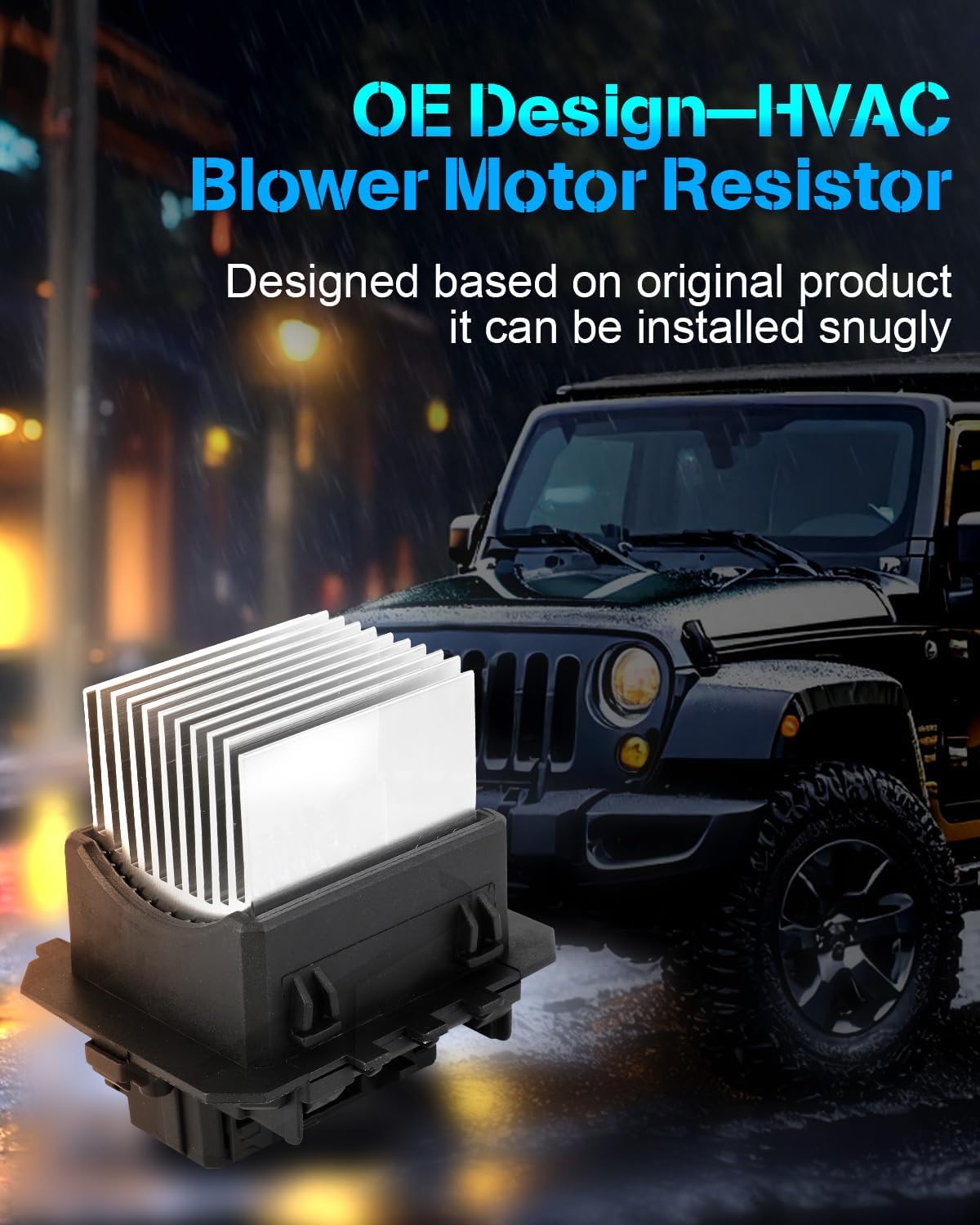 AC Blower Motor Resistor Compatible with Mini Cooper 2010-2015, Countryman 2011-2016, Paceman 2013-2016 – 6-Pin HVAC Heater Blower Resistor (RU948, 64119240713, 64113422662, 64113453935) - KUDUPARTS