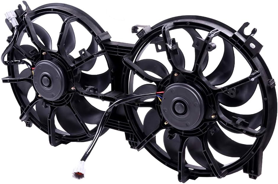 Radiator Cooling Fan Assembly Compatible with 2007-2016 Nissan Altima & 2016 Nissan Maxima – Replaces 620-453, 621660, FA70435, 214813NT0A, 214813TB0A, 214813TB0B, 21481JA000, 21481JA100, 214 - KUDUPARTS