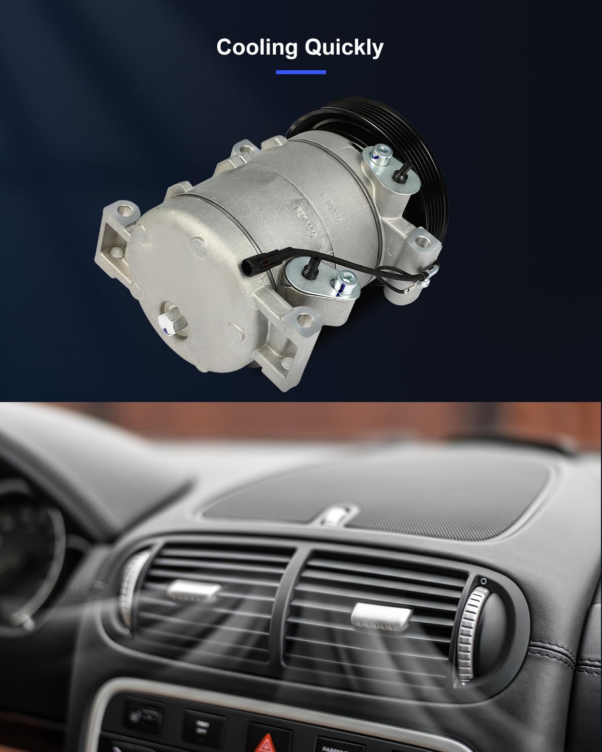 AC Compressor Fast Cooling – Compatible with 2004 Isuzu Rodeo 3.5L & 1998-2002 Honda Passport 3.2L