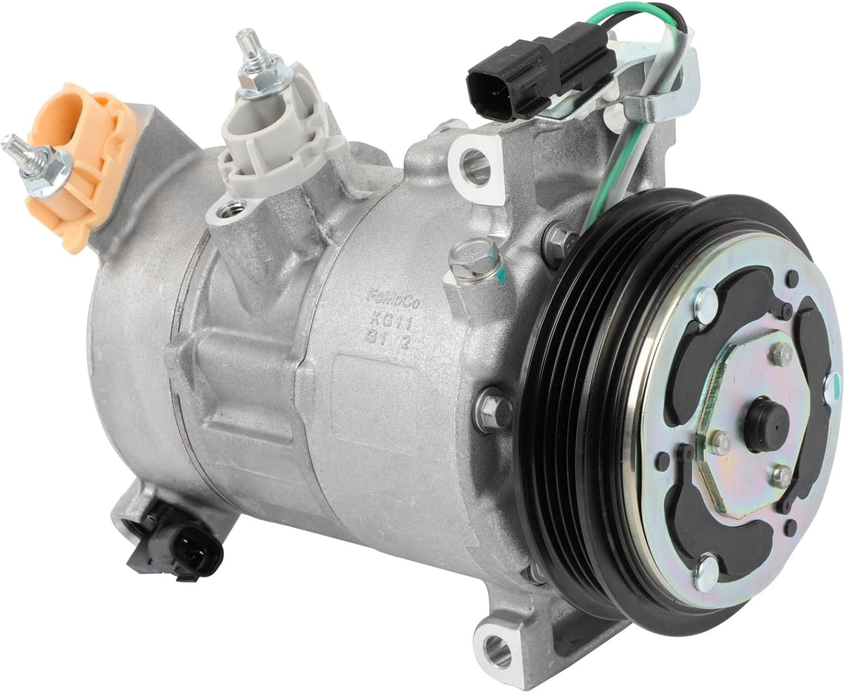 AC Compressor with Clutch – Compatible with Ford Mustang L4 2.3L (2015-2024), Strong Cooling Performance - KUDUPARTS
