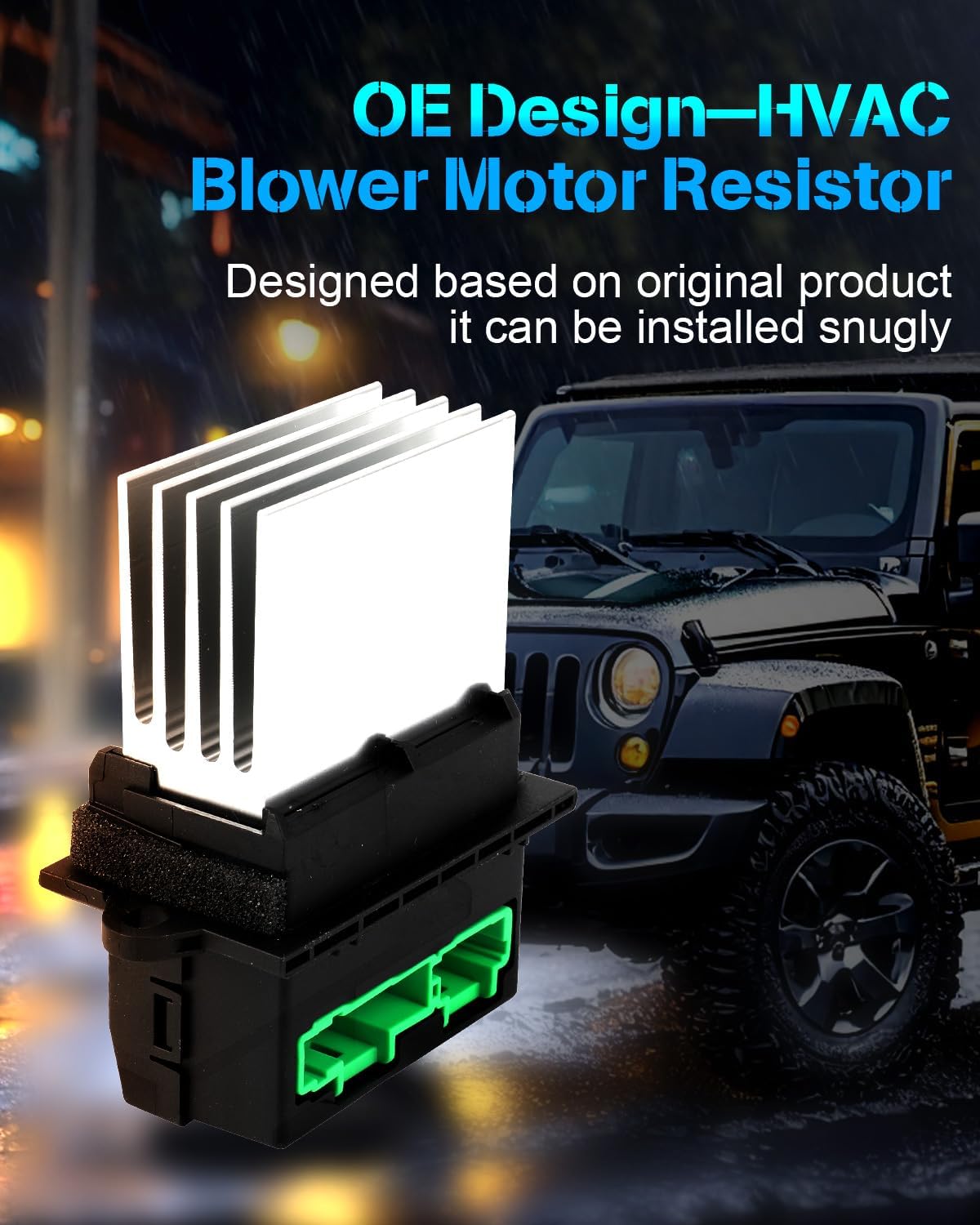 AC Blower Motor Resistor Compatible with 2009-2020 Dodge Journey – HVAC Heater Blower Resistor Control Module OE RU873, 4P1786, V33790012, 68078835AA – Fan Resistor Regulator Replacement - KUDUPARTS