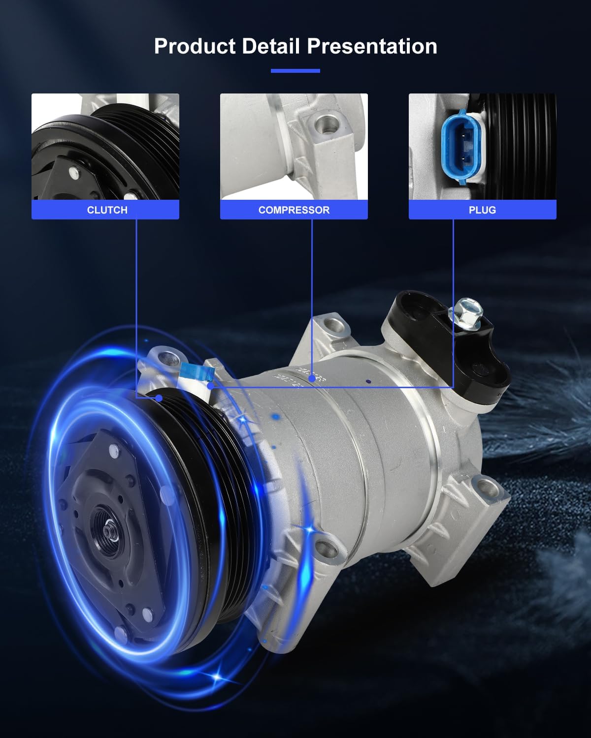 AC Compressor Fast Cooling – Compatible with Chevrolet Astro 4.3L (1996-2005) - KUDUPARTS