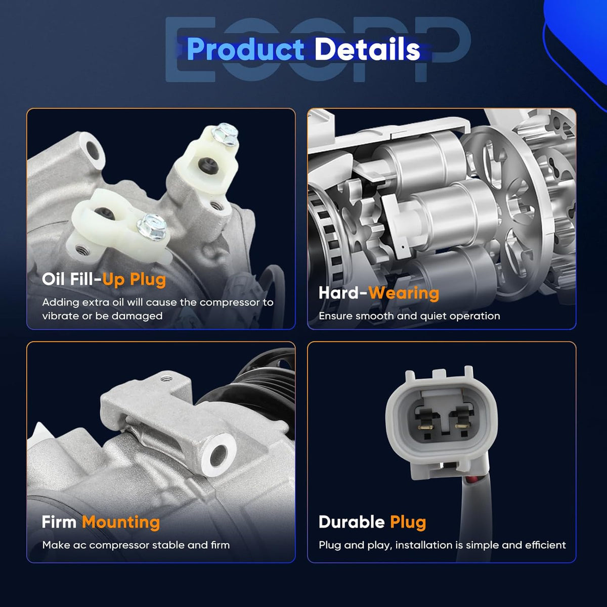 2006-2012 Toyota Yaris 1.5L A/C Compressor with Clutch - KUDUPARTS