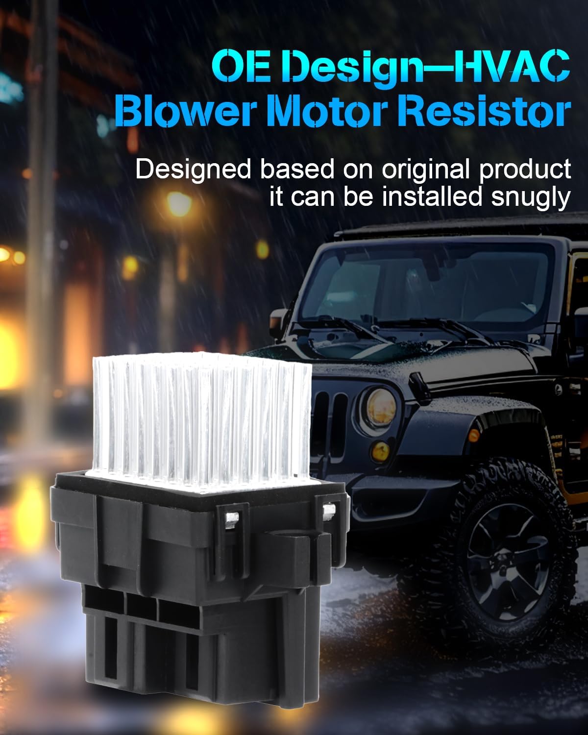 Air Conditioning HVAC Blower Motor Resistor Compatible with 2007-2011 Buick Lucerne, Cadillac CTS, Chevrolet Silverado, GMC Yukon XL 1500, Pontiac Torrent, Saturn Outlook, Suzuki XL-7 - KUDUPARTS