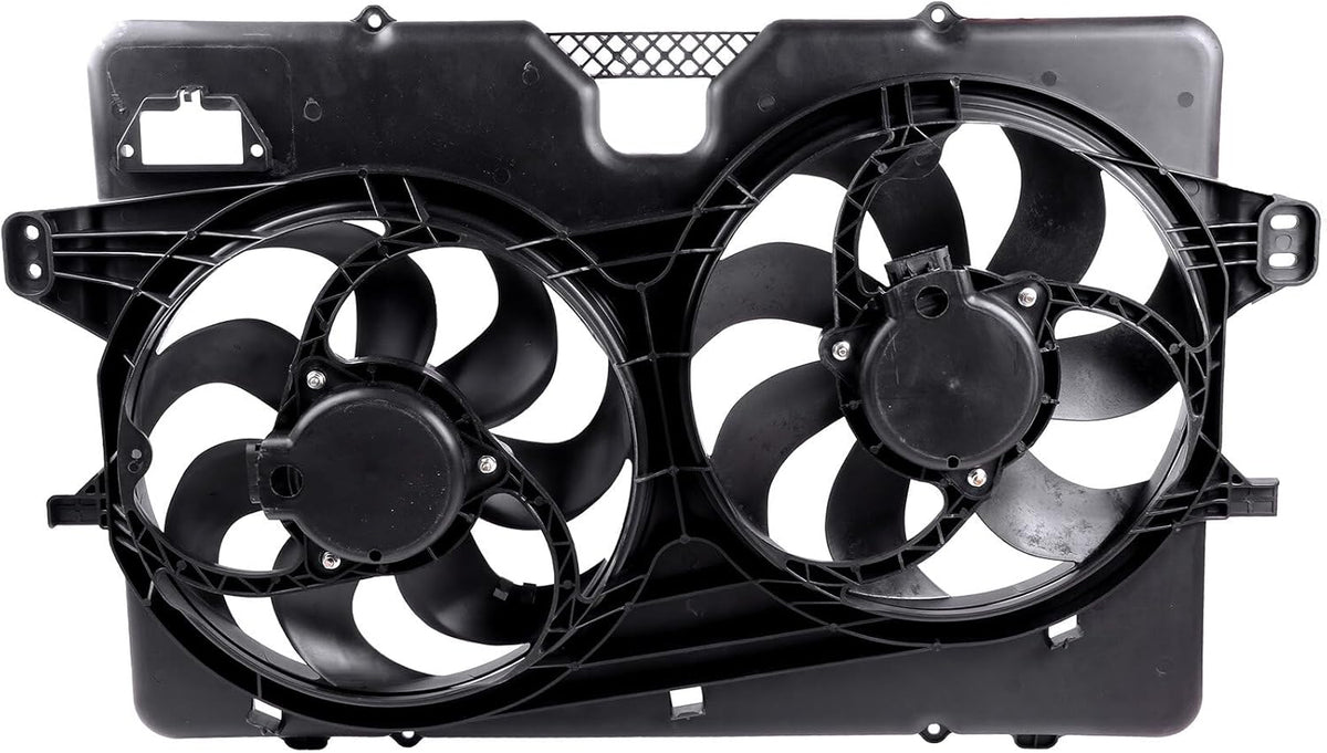 621-038 Cooling Fan + 3675 Condenser Combo for 2008-2012 Ford Escape, 2008-2011 Mazda Tribute & Mercury Mariner - KUDUPARTS