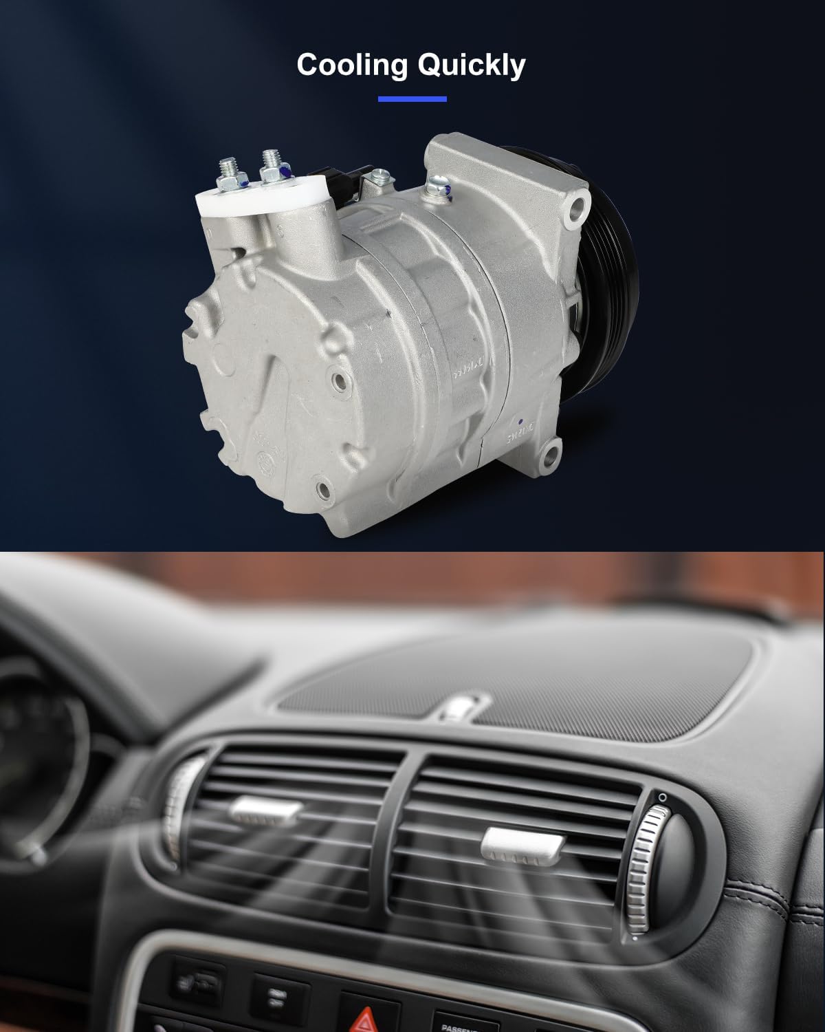 AC Compressor Fast Cooling – Compatible with Nissan 350Z 3.5L (2003-2006)