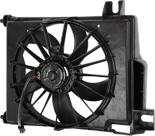 620-035 610730 AC Condenser Fan Compatible with Dodge Ram 1500 2002-2008 (3.7L, 3.9L, 4.7L, 5.7L, 5.9L, 8.3L) - KUDUPARTS
