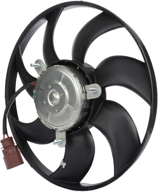 Radiator Cooling Fan Assembly Compatible with 2006-2013 Audi A3, 2009-2015 A3 Quattro, 2005-2010 TT Quattro - Replaces 34155006000, 621460, FA70776, 1K0121205AB, 1K0121205AB9B9 - KUDUPARTS