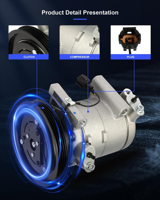 AC Compressor Fast Cooling – Compatible with 1999-2004 Nissan Frontier & Xterra 3.3L - KUDUPARTS