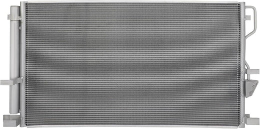 AC Condenser Compatible with 2020-2022 Kia Sportage & 2019-2021 Hyundai Tucson, Radiator Cooling Fan Assembly, Replacement 30141, 97606D3820 - KUDUPARTS