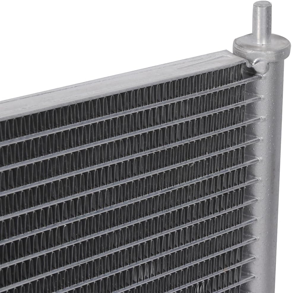 AC Condenser Compatible with 1994-2001 Acura Integra & 1997-2001 Honda CR-V | Radiator Cooling Fan Assembly | Replacement 4801, 80110ST7A21, 80110S10003, 80110ST7003, 80110SP7A21 - KUDUPARTS