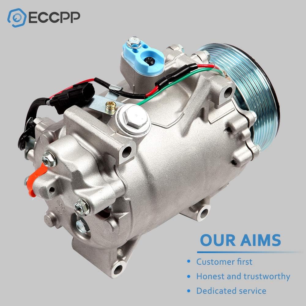 AC Compressor with Clutch TRSE09 – Compatible with Honda Civic (2007-2015), Honda CR-V 2.4L (2007-2012), Acura RDX 2.3L - KUDUPARTS