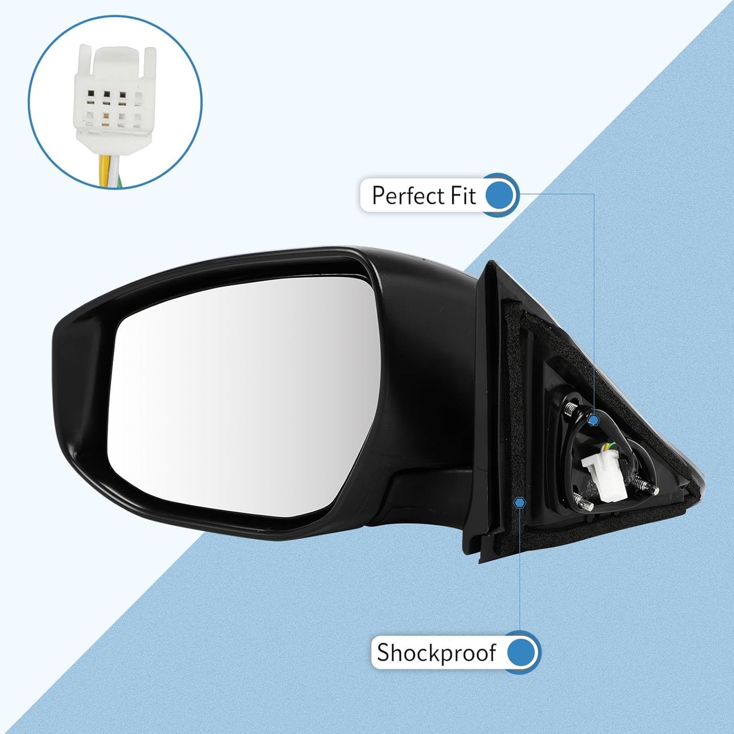 2013-2018 Nissan Altima Driver Side Exterior Mirror Replacement (963023TH0A-PFM)