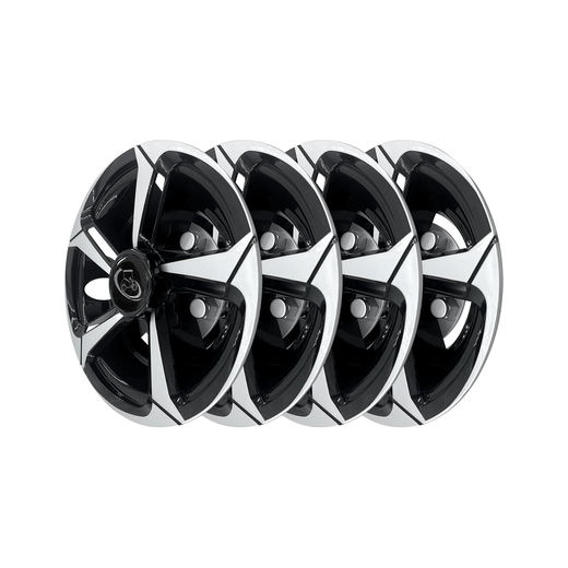 8" SS Black Wheel Universal Cover Kit for EZGO Club Car Yamaha Golf Cart - KUDUPARTS