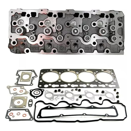 1G513-03020 Complete Cylinder Head Assy & Full Gasket Set Compatible with Kubota V3300 V3600 Engine - KUDUPARTS