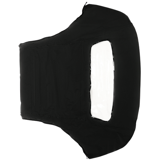 Black Convertible Soft Top w DOT Approved Plastic Window MUS51511 for Ford Mustang 1983-1993 - KUDUPARTS