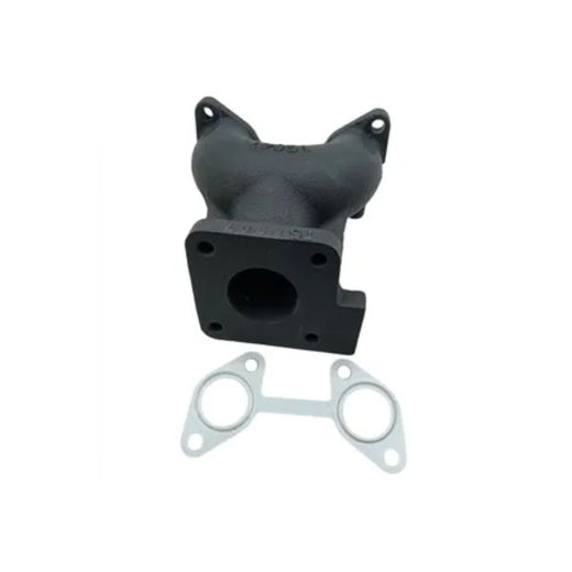 Exhaust Manifold 15841-12313 with Gasket 15841-12350 for Kubota Engine Z482 - KUDUPARTS