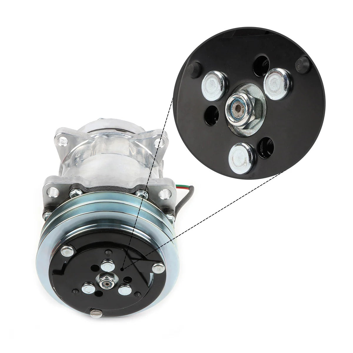 12V 1PK 125mm SD7H13 A/C Compressor 8946 for Volvo Excavator - KUDUPARTS