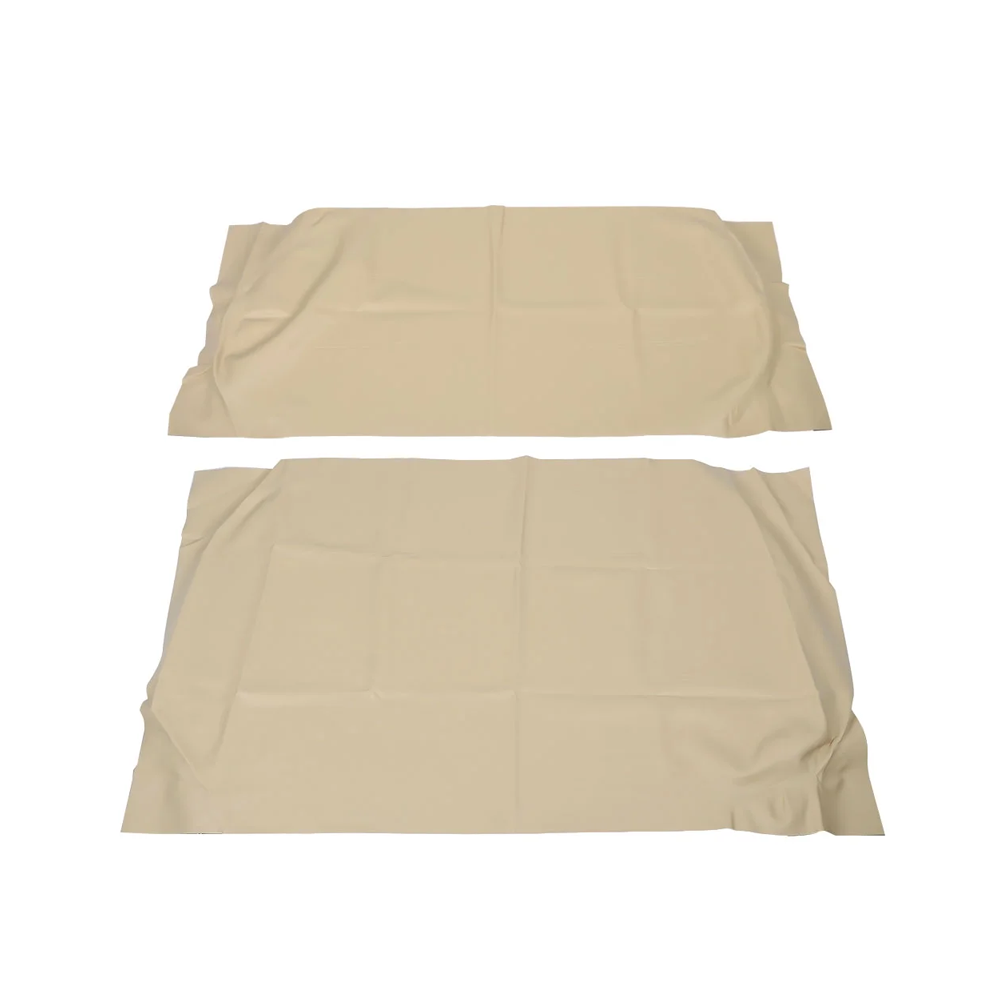 Beige Front Seat Cushion Cover Set for Club Car DS 2000.5-Up Golf Cart - KUDUPARTS