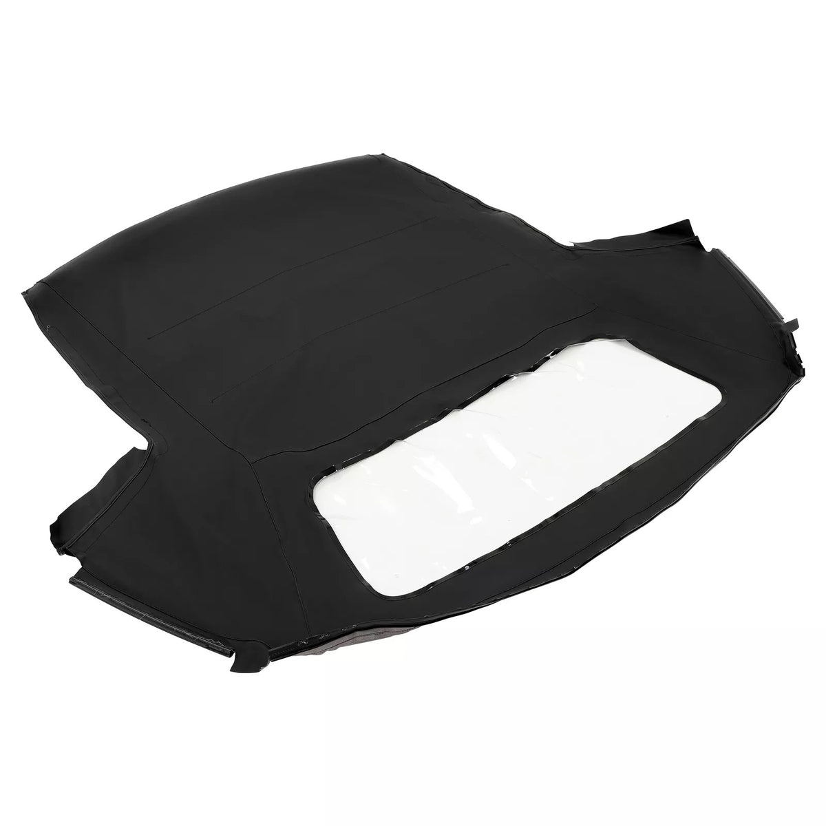 Black Convertible Soft Top With Plastic Window BMW30646 54310006432 for BMW 3-Series E30 - KUDUPARTS