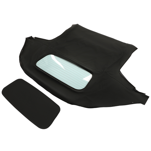 Black Convertible Soft Top w Glass Window 10-18-MIA-003R MA1003-2 for Mazda Miata 1990-1997 1999-2005 - KUDUPARTS